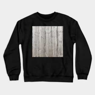 Brown wooden planks clock Crewneck Sweatshirt